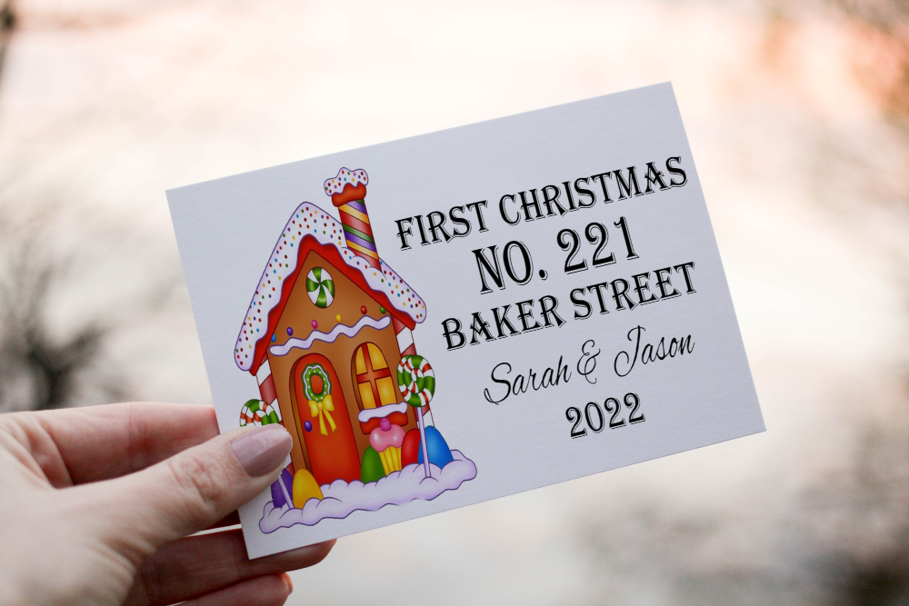 First Christmas In New Home Card, New Home Card, Xmas Card - Click Image to Close